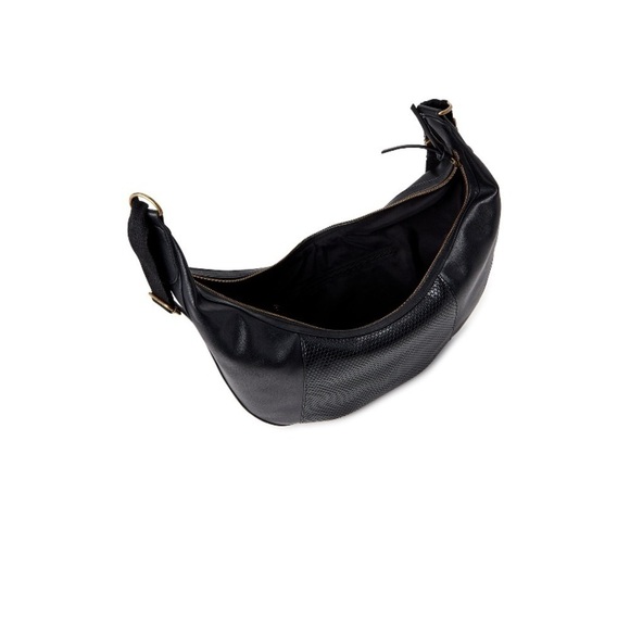 TIME and Tru Women’s Black Marcella Hobo handbag with adjustable strap - Picture 3 of 5